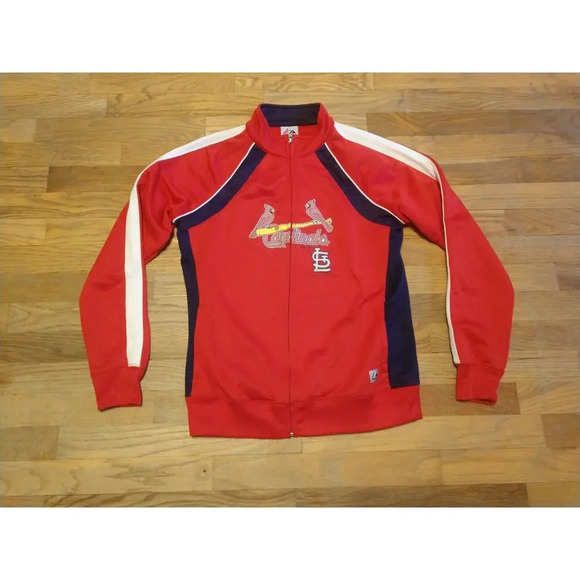 Majestic St. Louis Cardinals Zip Up Jacket MLB Women's Medium - Picture 4 of 11